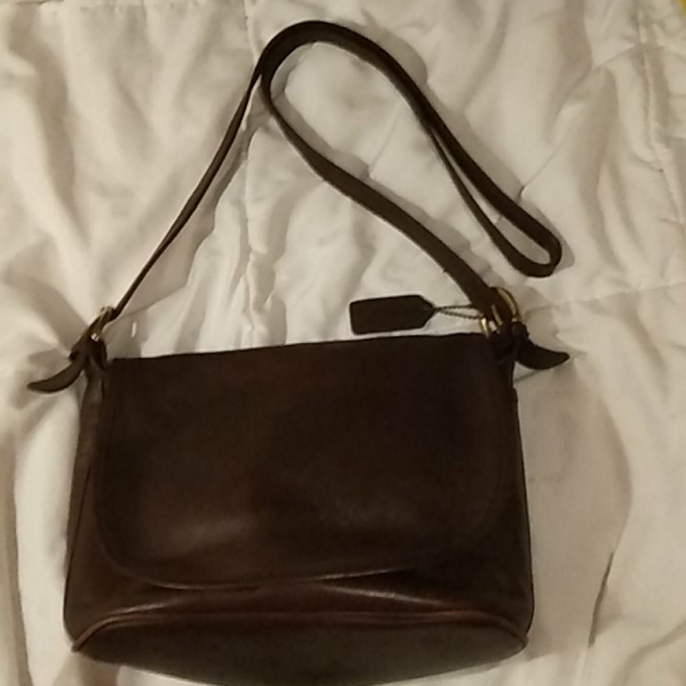 Vintage Coach brown leather purse